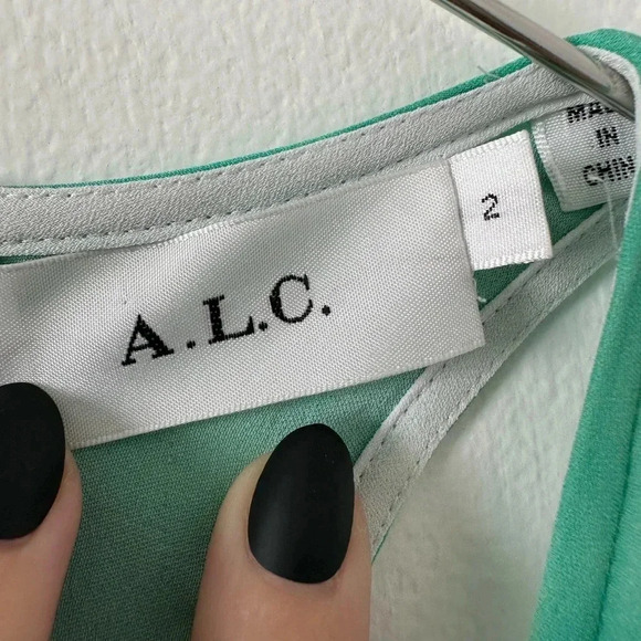 A.L.C Tallulah Tie-Dye Silk Maxi Dress - Picture 4 of 13